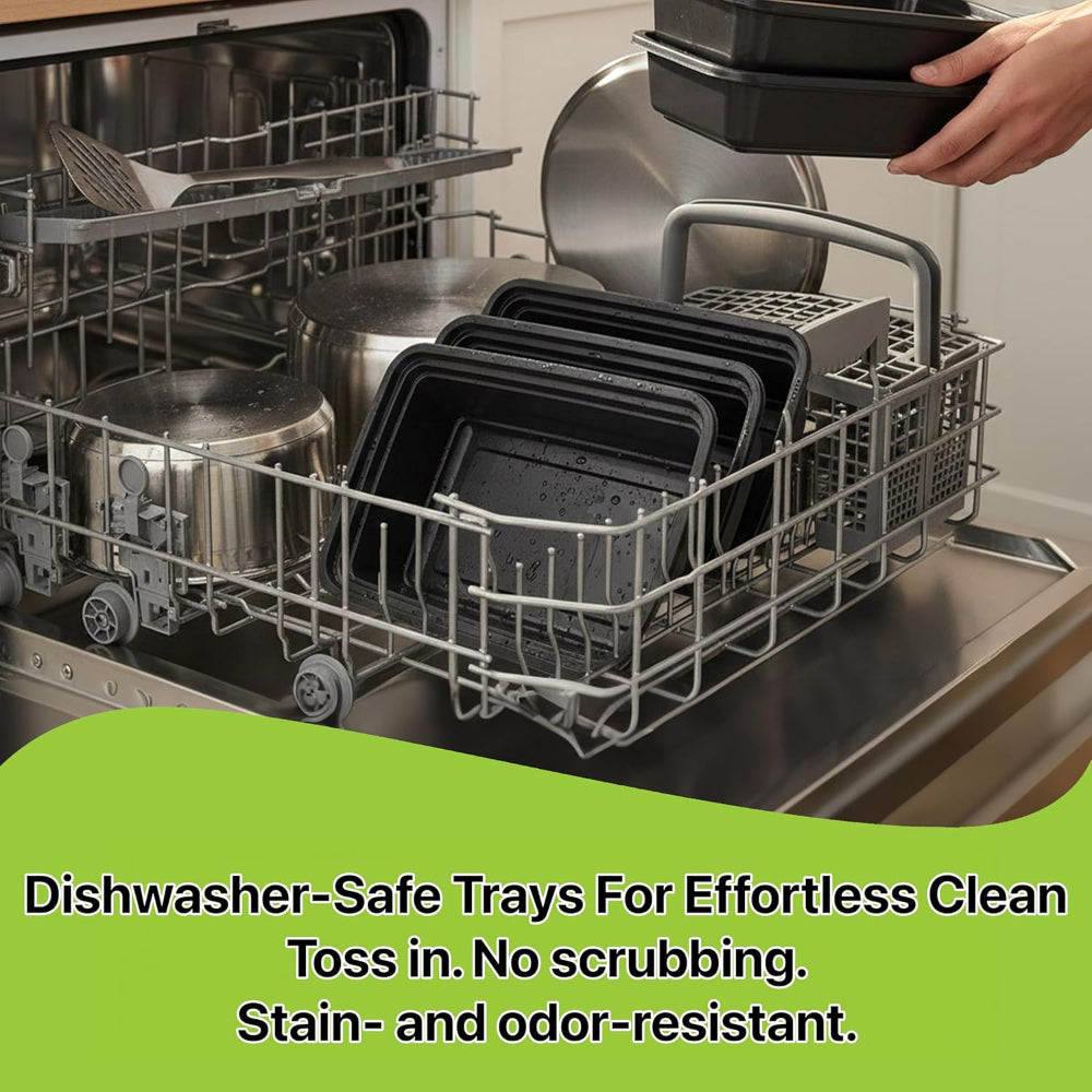 Meal Prep Containers – 16 oz Food Storage Boxes, Stackable Leakproof Reusable Design