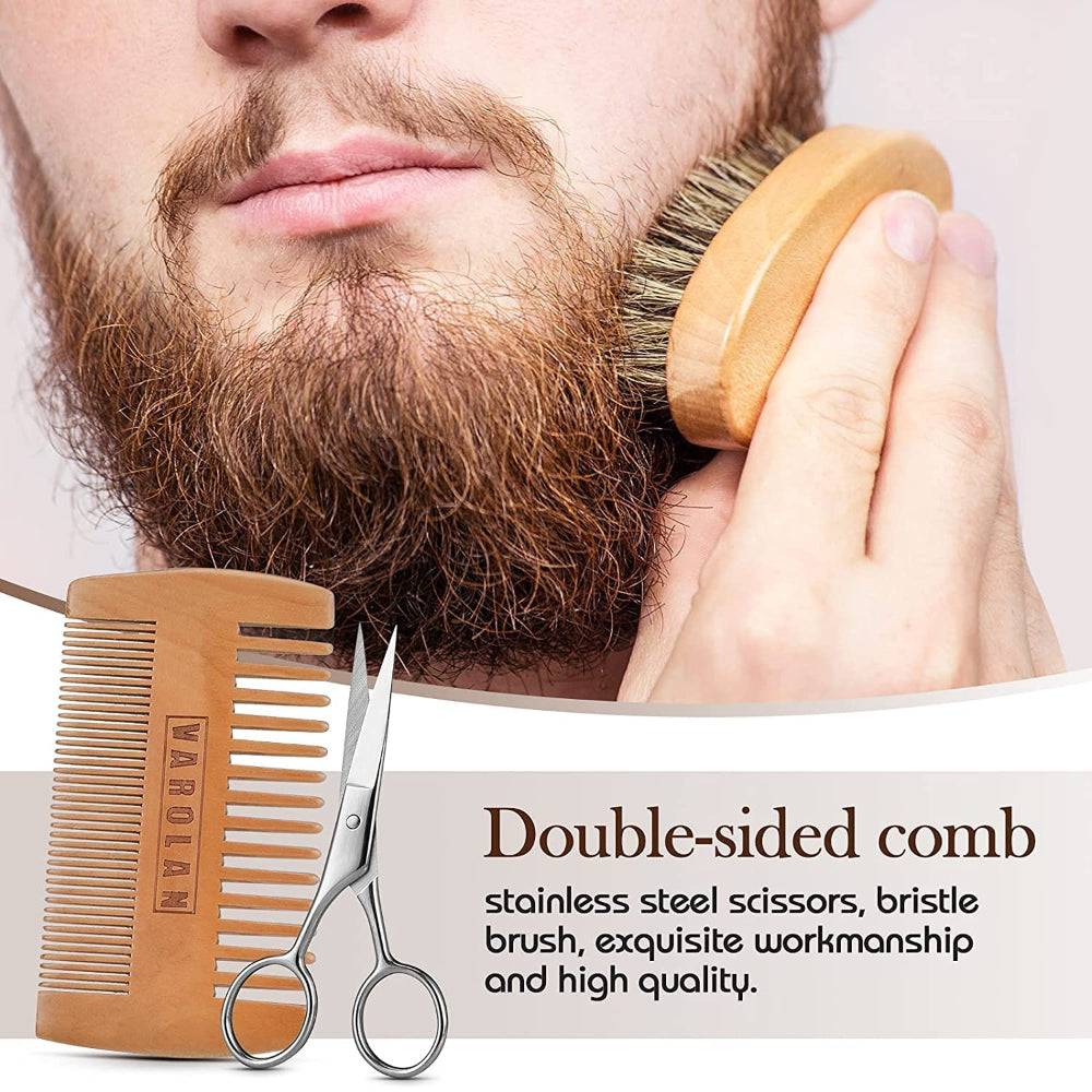 Beard Grooming Kit – Men's Beard Care Set, Trimming & Styling Grooming Accessories