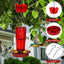 2 Pack Glass Hummingbird Feeders - Hanging Outdoor Bird Feeders with Ant Moat