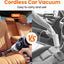 Portable Cordless Car Vacuum - Rechargeable Handheld Cleaner with Multi Nozzles LCD
