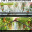 25FT Soaker Hose - Flat Irrigation Hose with Garden Staples for Lawn Garden Watering