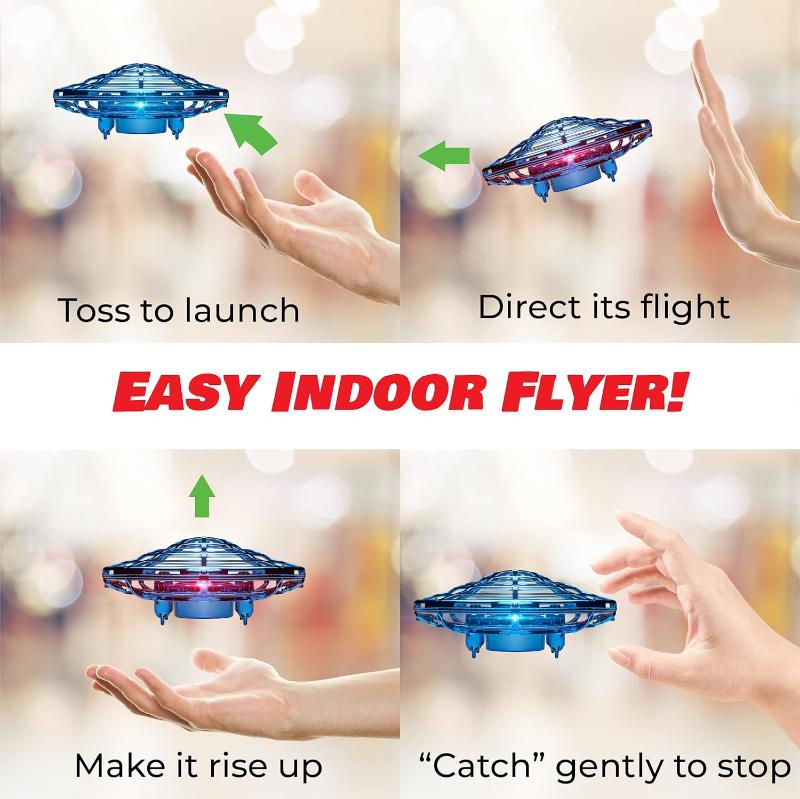 Hand Operated Drone for Kids or Adults - Hands Free Motion Sensor Mini Drones