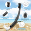 Adult Snorkeling Gear Set - Panoramic Anti Fog Snorkel - Mask with Travel Bag