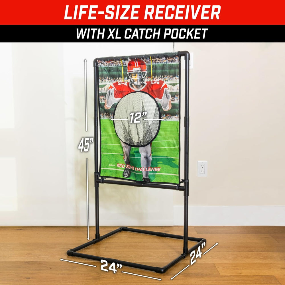 Football Toss Game Target Set with Inflatable Footballs for Kids - Outdoor Fun