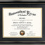GraduationMall 8.5x11 Diploma Frame – Black & Gold Elegant Finish