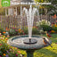 Solar Fountain Pump – Floating Bird Bath Water Fountain with 6 Nozzles for Garden Pond