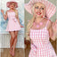 Women's Costume Dress Outfit Adult Pink Party Movie Cosplay Halloween Costume with Accessories