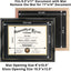 GraduationMall 8.5x11 Diploma Frame – Black & Gold Elegant Finish