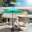 9 Foot Patio Market Umbrella with Tilt and Crank for Outdoor Table Shade