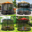 Patio Mosquito Netting – Outdoor Umbrella Mosquito Net for Patio and Garden with Adjustable Elastic Cord and Zipper   Open Box