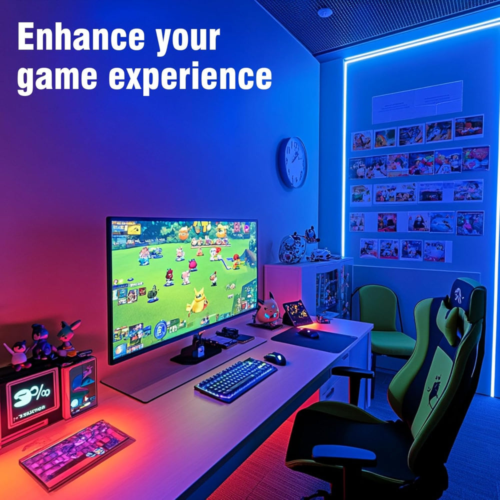 LED Strip Lights for Bedroom - Color Changing RGB Lights with Remote App
