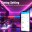 LED Strip Lights for Bedroom - Color Changing RGB Lights with Remote App