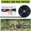 25FT Soaker Hose - Flat Irrigation Hose with Garden Staples for Lawn Garden Watering