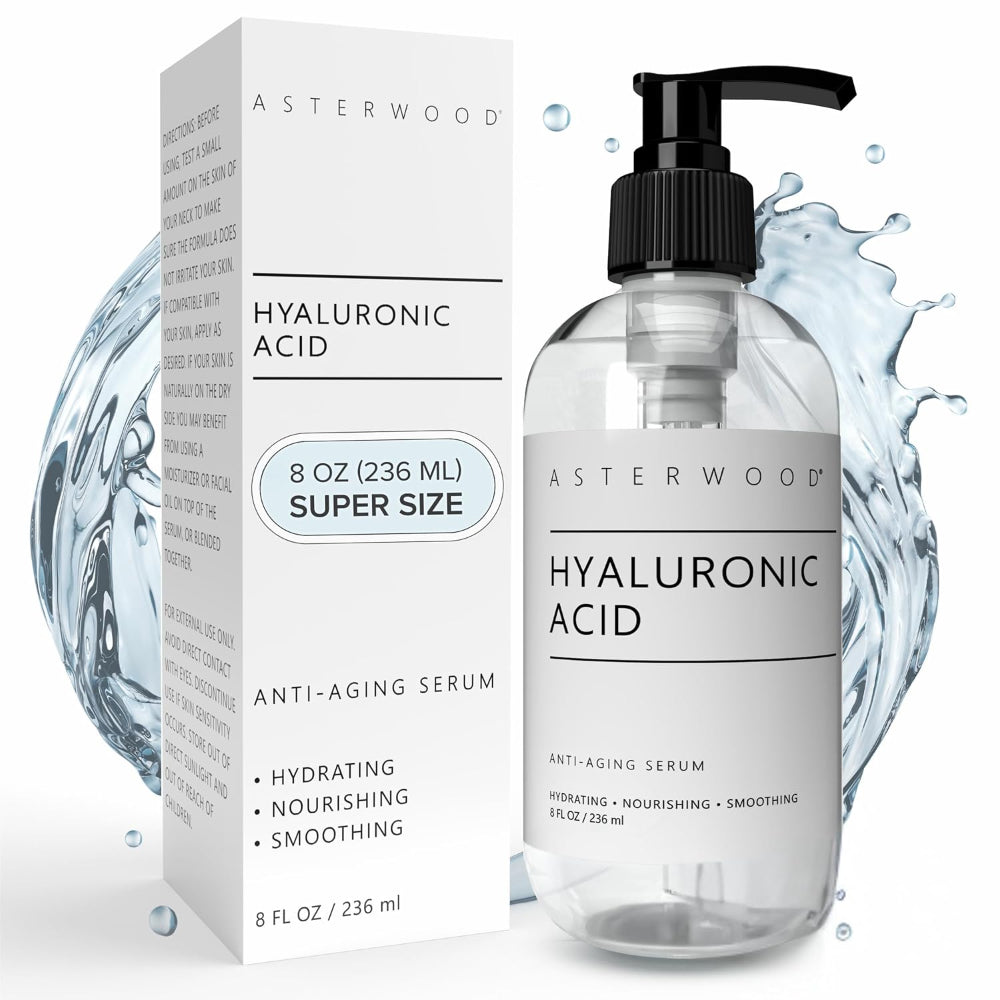 Hyaluronic Acid Serum for Face – 1oz Fragrance-Free Hydrating Anti-Aging Skin Plumping Formula