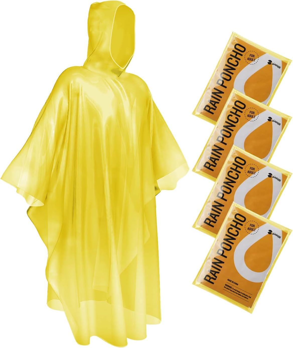 Multipack Disposable Rain Ponchos