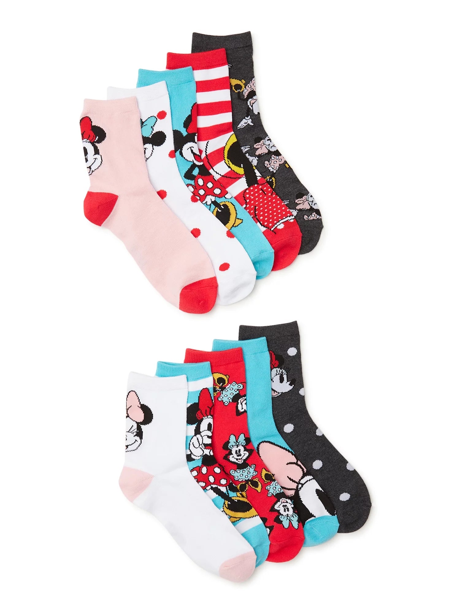 Women's 10 Pack Care Bears Graphic Crew Socks