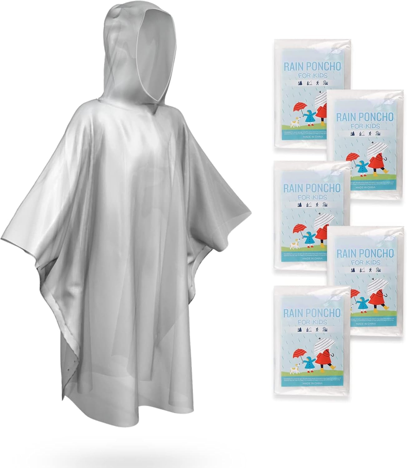 Multipack Disposable Rain Ponchos