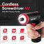 4V Electric Screwdriver - Rechargeable with 90 Degree Rotating Handle & LED Light with 31 Accessories