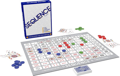 Original SEQUENCE Game with Folding Board, Cards, and Chips