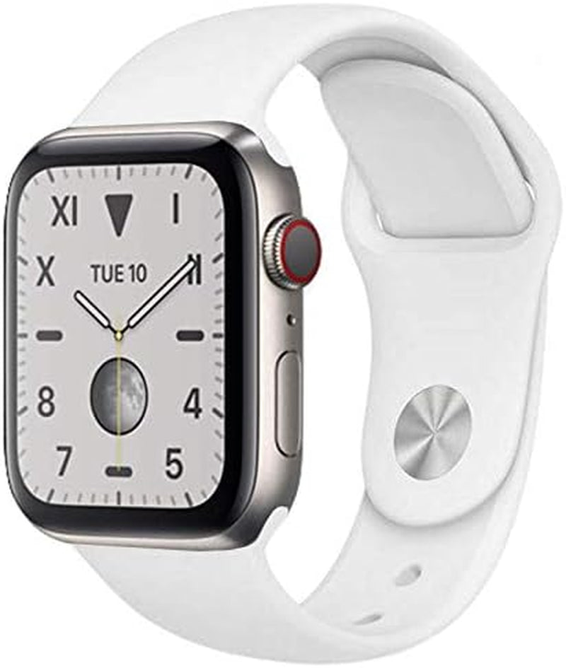 Apple Watch Series 5 (GPS, 40MM) - Space Gray Aluminum Case with Black Sport Band (Renewed)