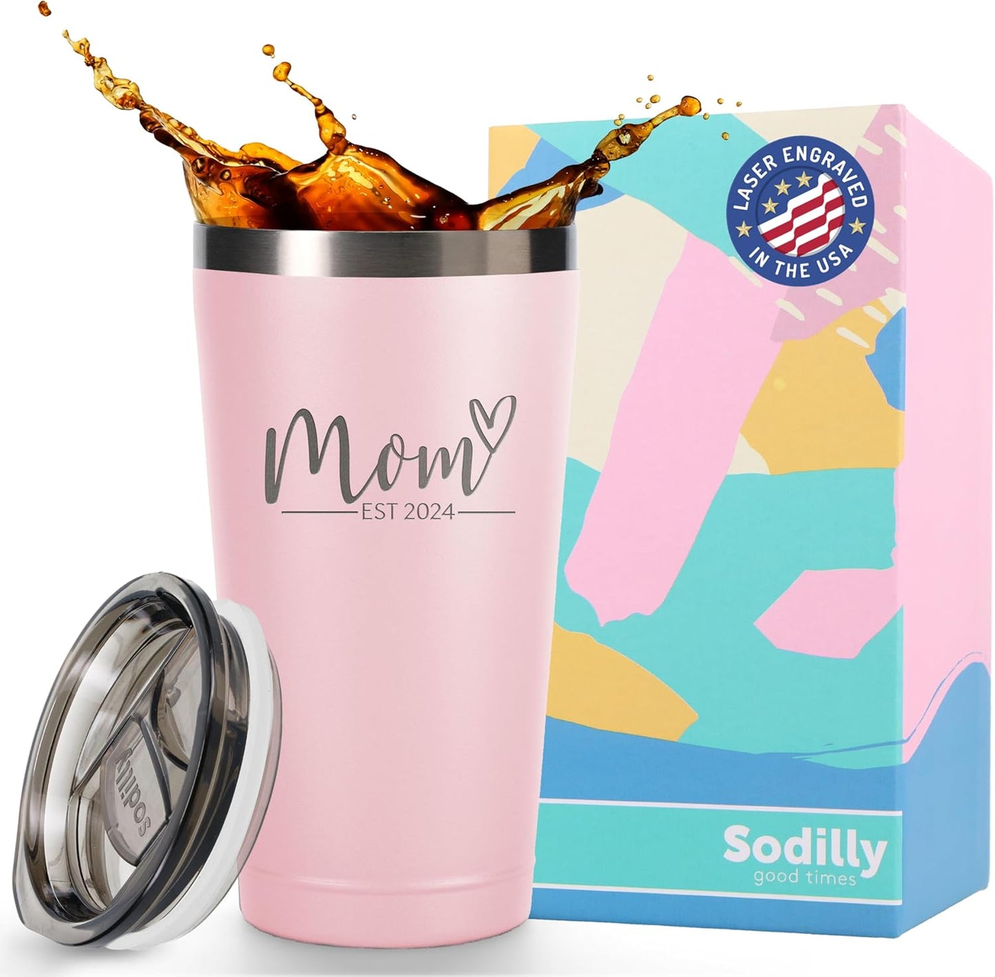 Family Tumbler with Lid, 16 oz White