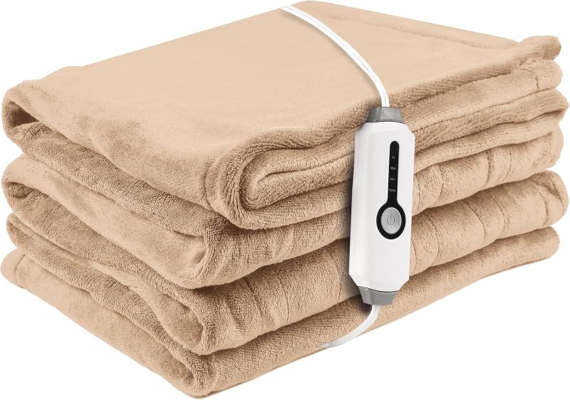 Heated Electric Throw Blanket with 4 Different settings 