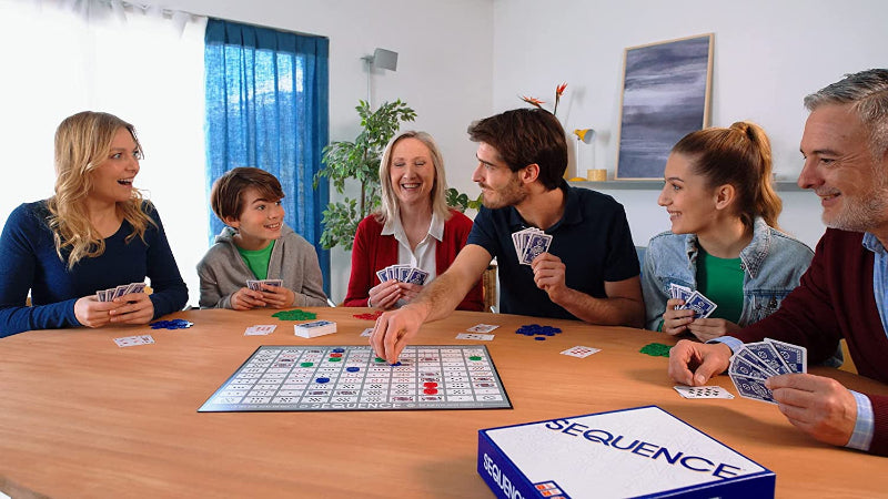 Original SEQUENCE Game with Folding Board, Cards, and Chips