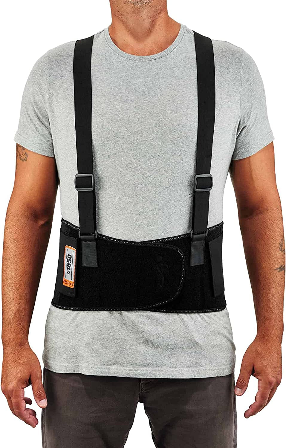 Back Support Belt, Adjustable with Removable Straps