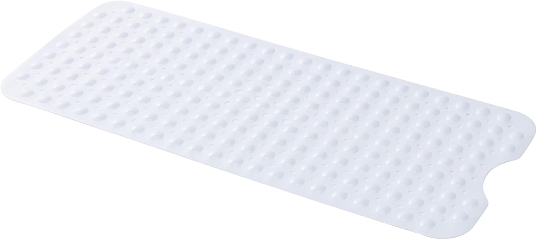 40 x 16 Inches Extra Long Shower Mat with Suction Cups and Drain Holes