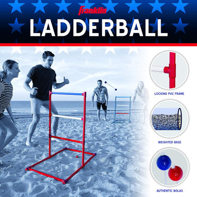 Ladder Ball Game Set with Targets and Bolas for Backyard and Outdoor Fun