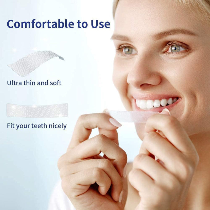 Teeth Whitening Strips, 28 Pcs for Sensitive Teeth, Removes Coffee/Soda/Wine Stains