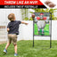 Football Toss Game Target Set with Inflatable Footballs for Kids - Outdoor Fun