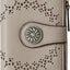 Women's Bifold Wallet – RFID Blocking Leather Card Holder with Zipper Coin Pocket