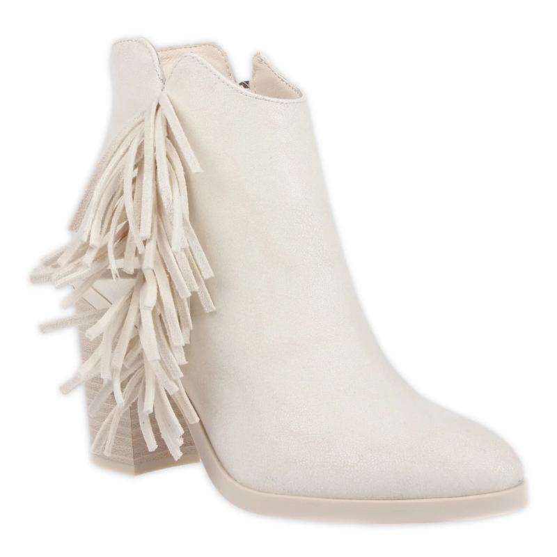 Women's Avril Fringe Heeled Booties