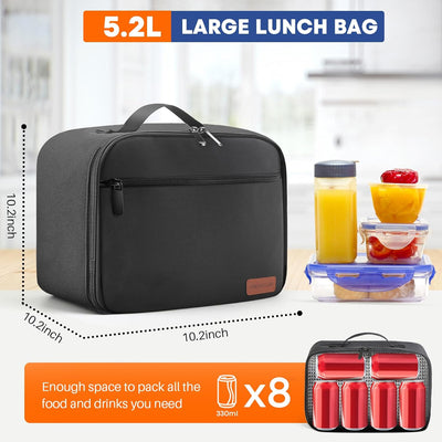 Reusable Lunchbox Tote Bag with High Capacity Cooler