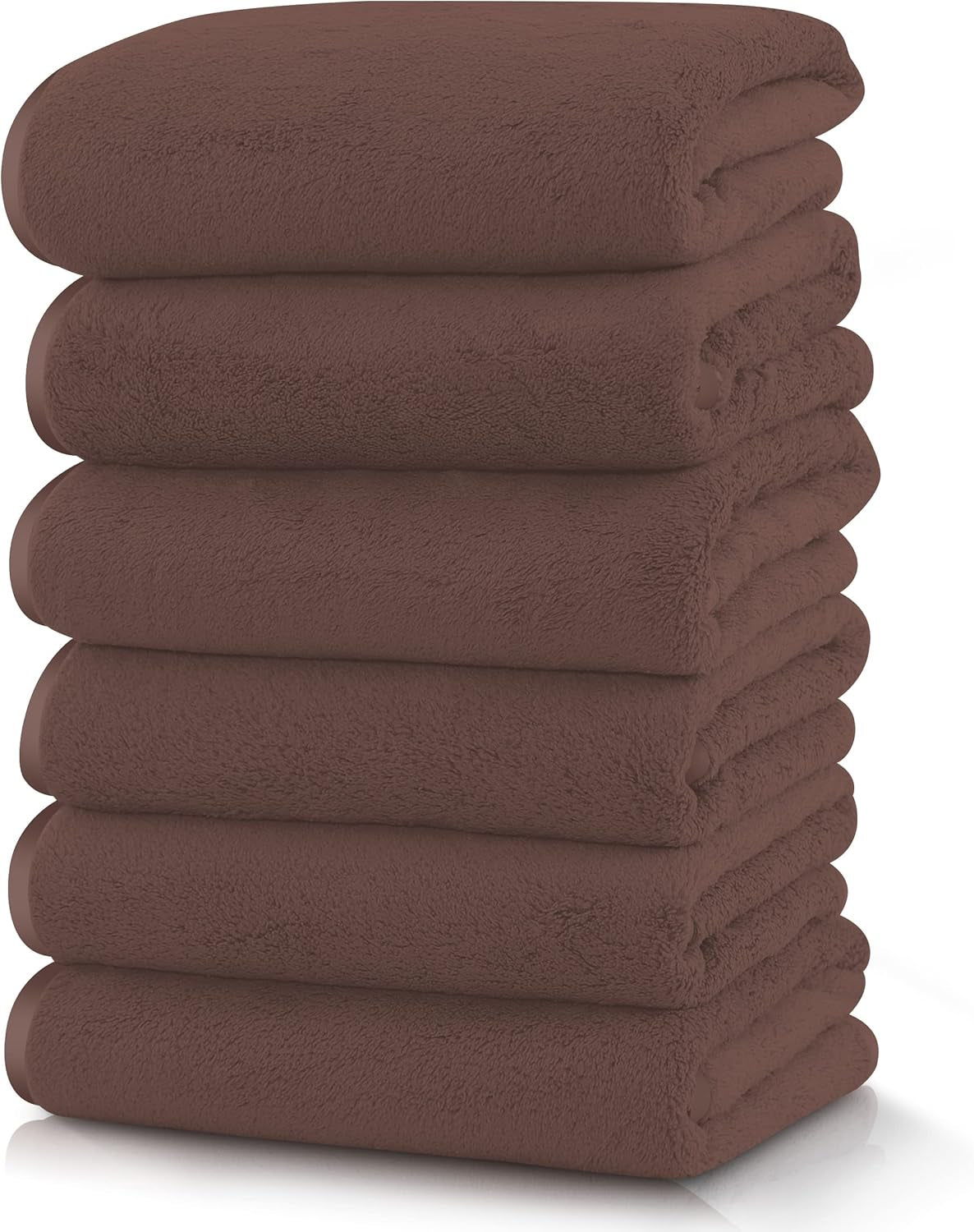 6 Pack Ultra Soft Microfiber Towel Set- 2 Bath Towels, 2 Hand Towels, 2 Washcloths