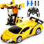 Transform Robot RC Cars Contains All Batteries: One-Button Deformation and 360 Degree Rotating Drifting