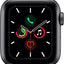 Apple Watch Series 5 (GPS, 40MM) - Space Gray Aluminum Case with Black Sport Band (Renewed)