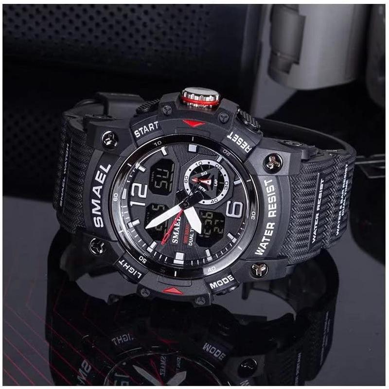 Men's Waterproof Sports Wrist Watch - LED Alarm Stopwatch