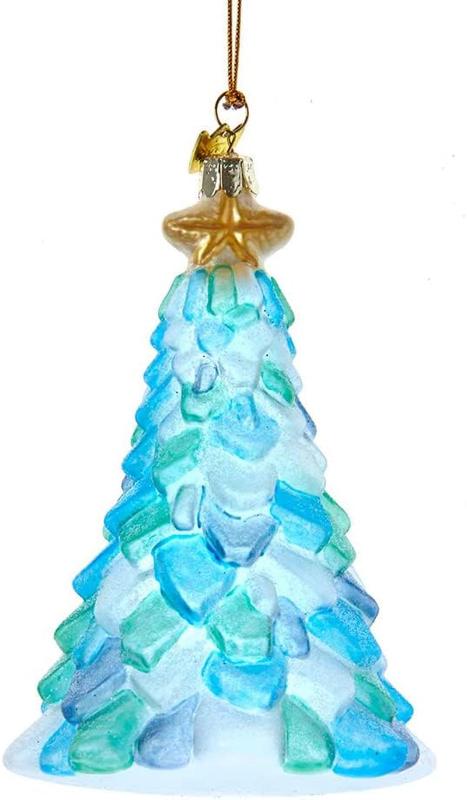 Beach Nautical Themed Glass Ornaments