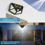 2Pack 100 LED Solar Outdoor Lights - Waterproof Motion Sensor