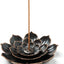 Brass Lotus Incense Burner with Detachable Ash Catcher for Stick Incense