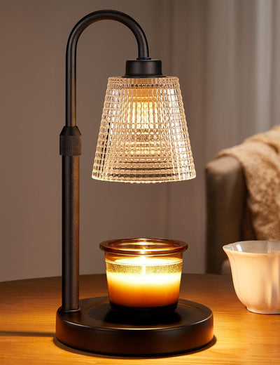 Adjustable candle warmer lamp