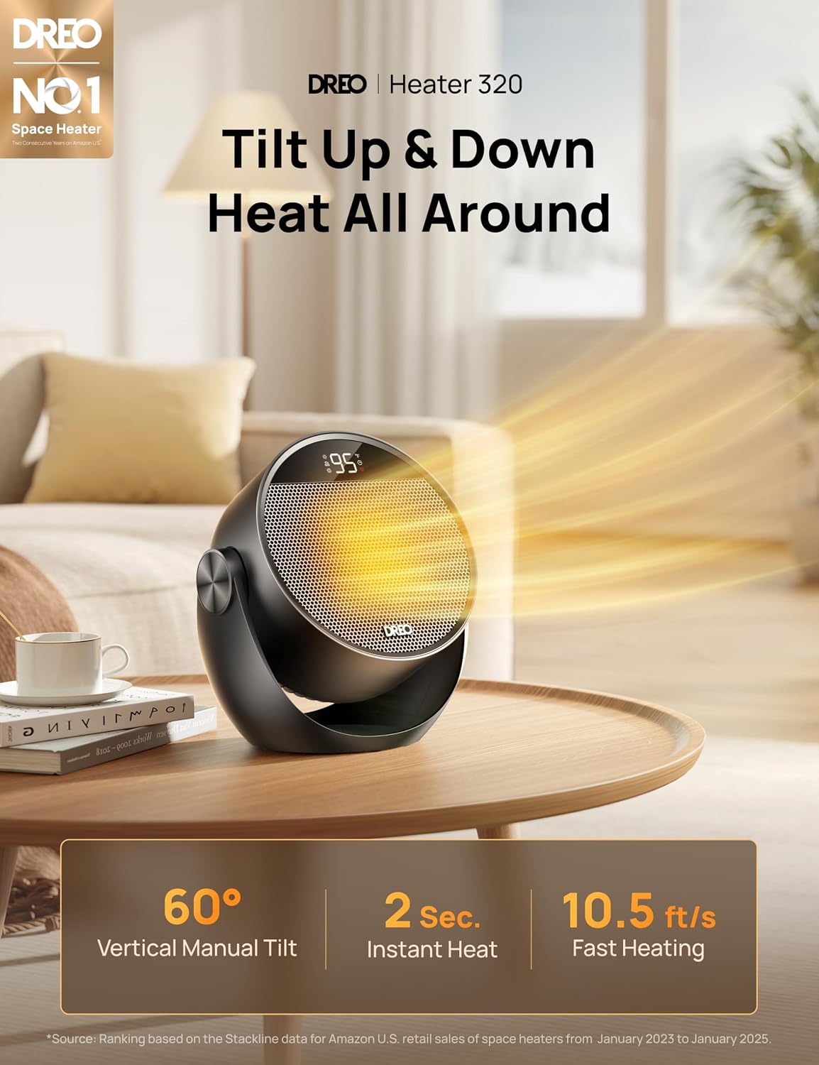 Portable space heater Amazon gallery image