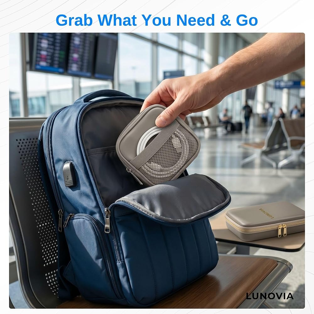 Hard Shell Travel Tech Organizer Case