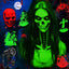 Outdoor Halloween projector green skeleton projection effects