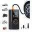 Portable digital tire inflator with hose and adapters