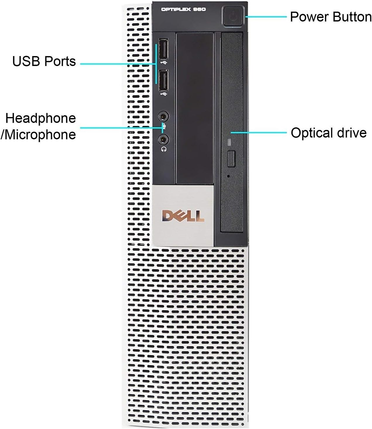 DELL OptiPlex, Intel Core 2 Duo 2.9GHz Processor, 4GB Memory, 160GB Hard Drive, DVD, Windows 10, WiFi (Renewed)