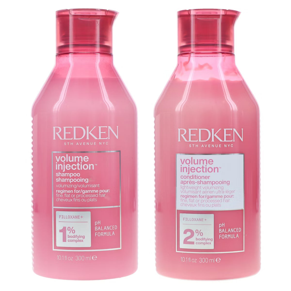 Redken Volume Injection Shampoo & Conditioner – 10.1 oz Duo Pack