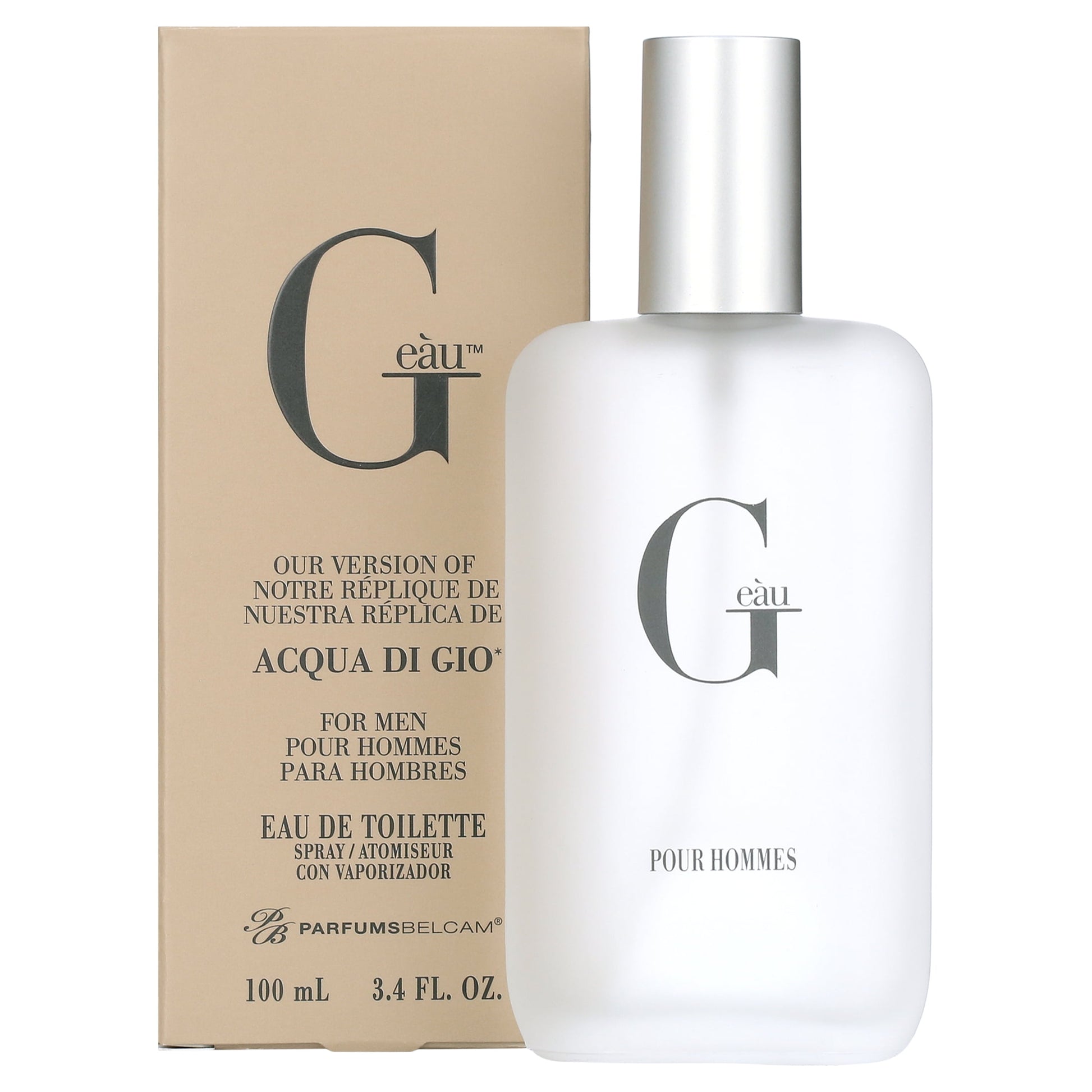 G Eau, Our Version of Acqua Di Gio, Eau De Toilette Spray, 3.4 Fl Oz